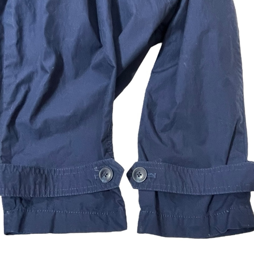 Gap oversized MAC coat lightweight trench  Navy sz L - Picture 7 of 11